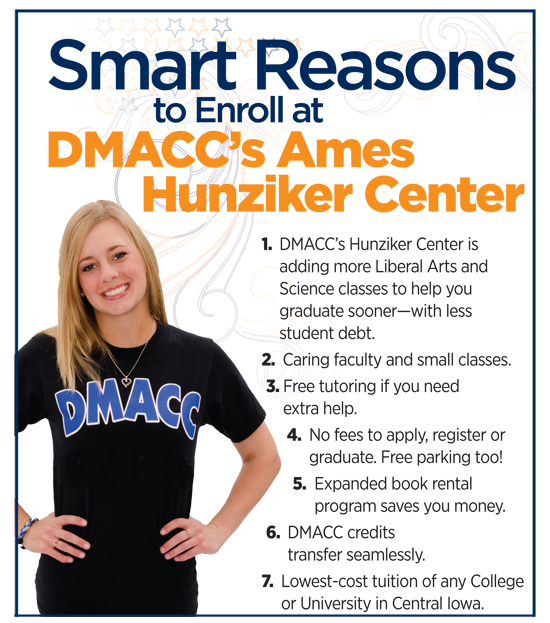 Smart Reasons to Enroll at DMACC Ames Hunziker Center