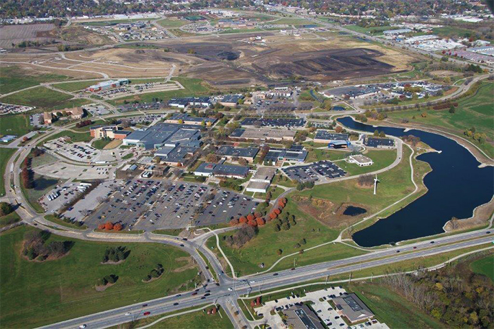 Aerial view of Ankeny Campus