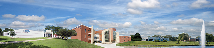Photo montage of Ankeny Campus Buildings.