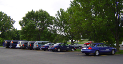 DMACC vehicles in parking lot