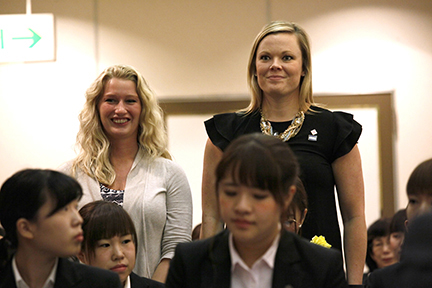 Students standing to be recognized