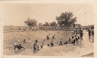 The former American Legion Bath House and Swimming Pool