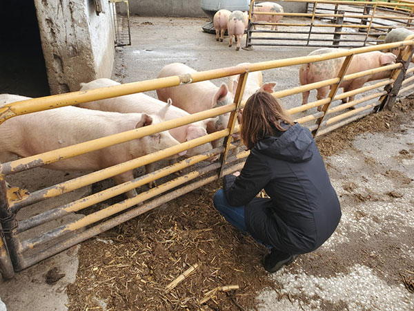 Representative Cindy Axne recently visited our farm. 