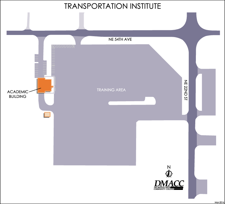DMACC Transporatation Institute Map