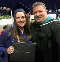 Danielle Nicol and Steve Barger at DMACC Commencement