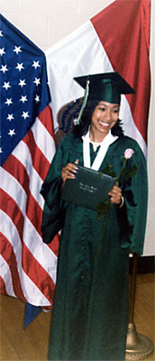 TRiO Student graduating